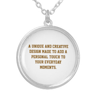 Create Your Own Medium Silver Plated Necklace