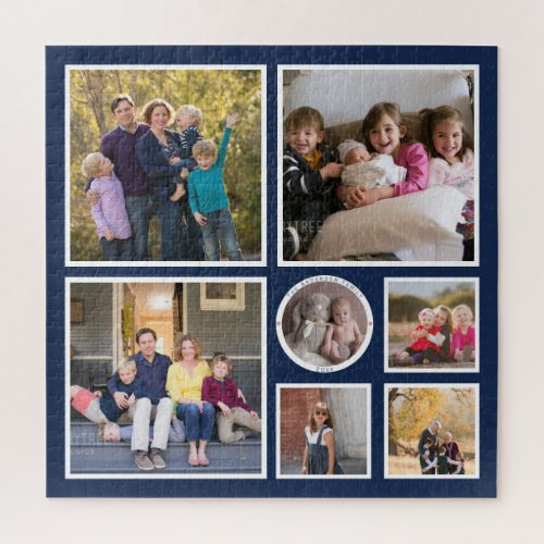 Create Your Own Memorable Family Photo Collage Jigsaw Puzzle