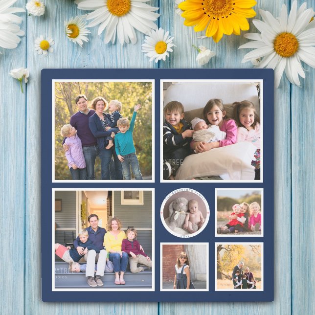 Create Your Own Memorable Family Photo Collage Metal Print (Creator Uploaded)