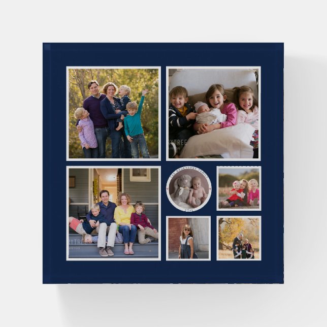 Create Your Own Memorable Family Photo Collage Paperweight (Front)