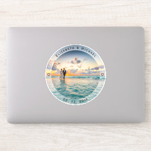 Create Your Own Memorable Newly Weds Wedding Photo Sticker