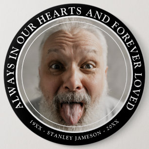 Create Your Own Memorial Photo & Text Tribute   Button