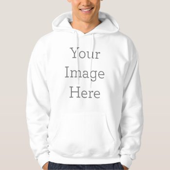 Create Your Own Men's Basic Hooded Sweatshirt by zazzle_templates at Zazzle
