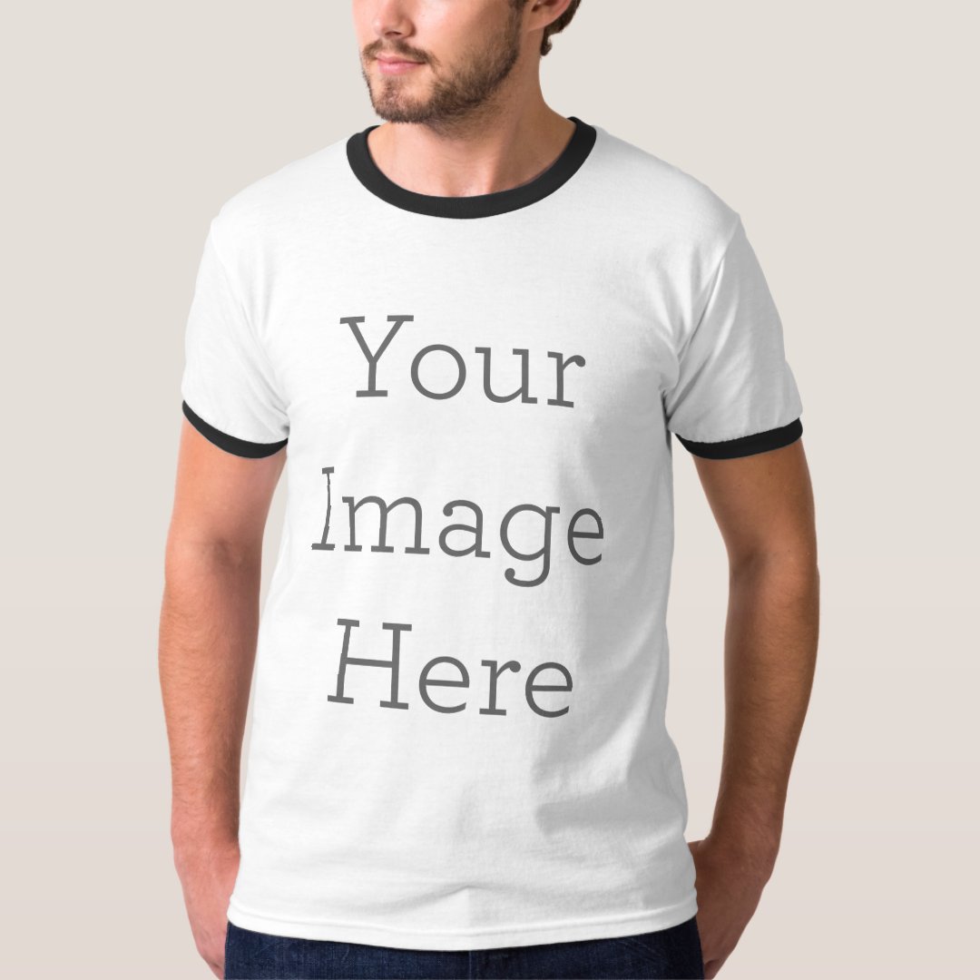 Create Your Own Men's Basic Ringer T-Shirt | Zazzle