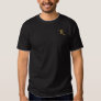 Create Your Own Mens Faux Gold Monogrammed Black Embroidered T-Shirt