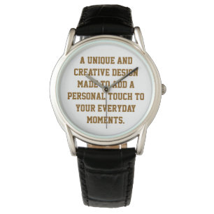 Create Your Own Men's Leather Watch