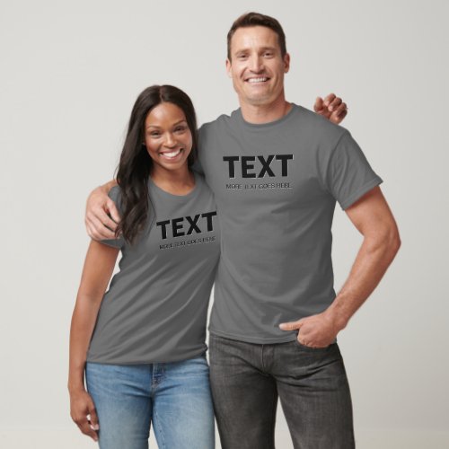 Create Your Own Mens Modern Big Large Font T_Shirt
