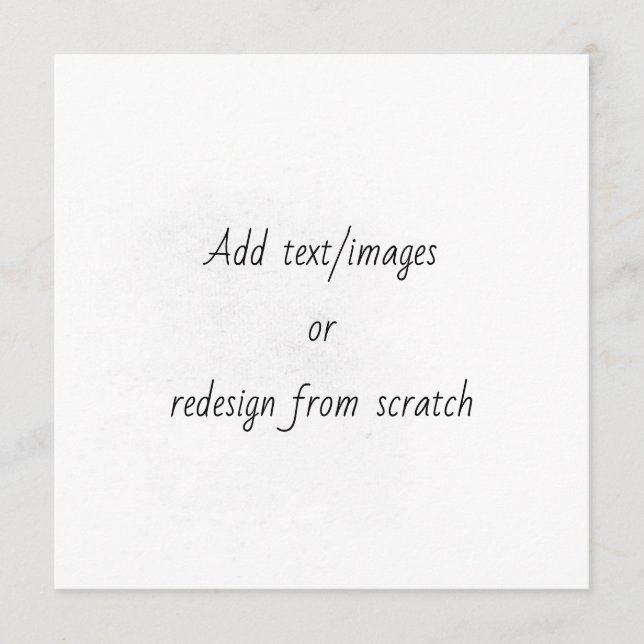 Create Your Own Menu (Front)