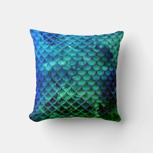 Create Your Own Mermaid Décor Personalized  Throw Pillow (Front)