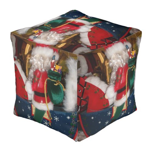 Create Your Own Merry Christmas Colors Cute  Gifts Pouf