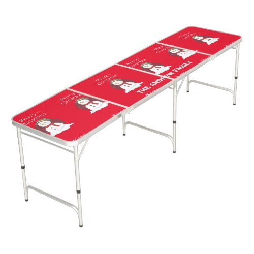 Create your own Merry Christmas Party Game Beer Pong Table