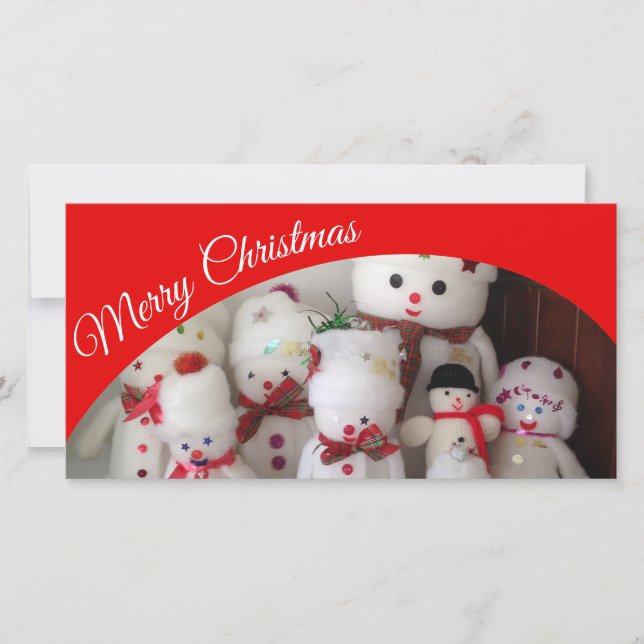 Create your own Merry Christmas photo card (Front)