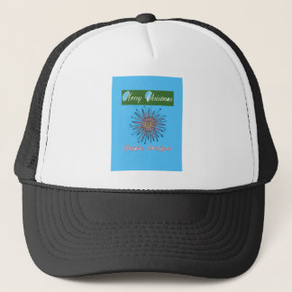 Create Your Own Merry Christmas Sunshine Holiday. Trucker Hat