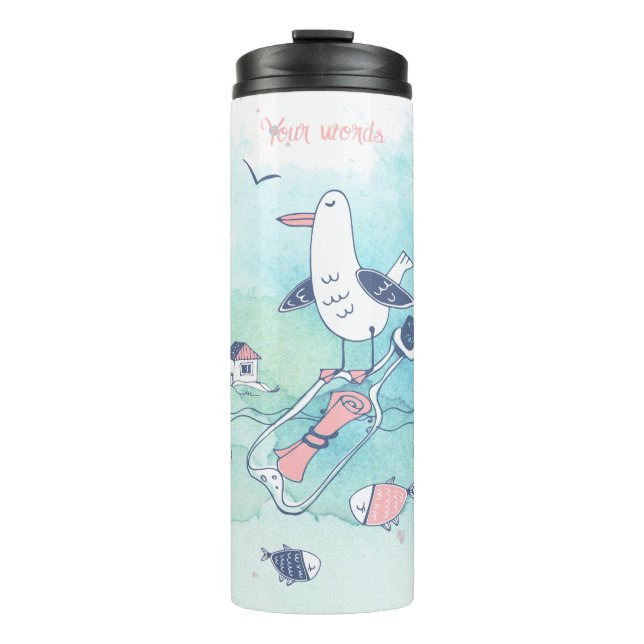 Create Your Own Message in a Bottle & Seagull (Front)