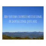 Create Your Own Message Scenic Mountain Horizon Poster Create Your Own Message Scenic Mountain Horizon Poster