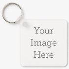 Create Your Own Metal Circle Keychain, 2"