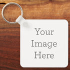 Create Your Own Metal Circle Keychain, 2"