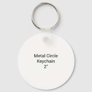 Create Your Own Metal Circle Keychain, 2 Keychain