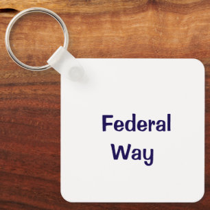 Create Your Own Metal Square Keychain