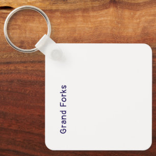 Create Your Own Metal Square Keychain