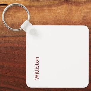 Create Your Own Metal Square Keychain