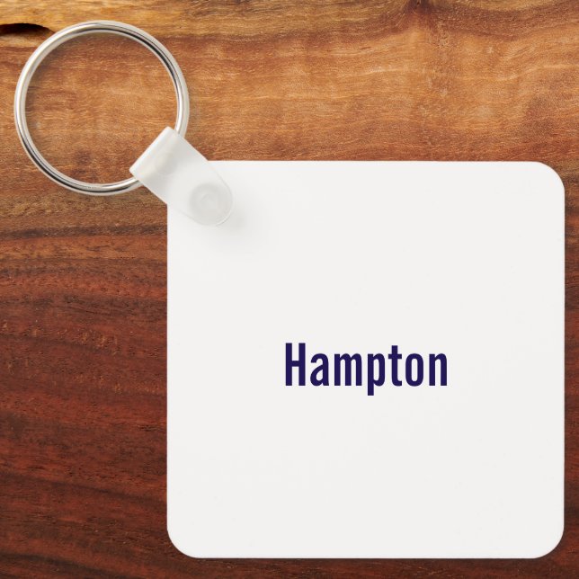 Create Your Own Metal Square Keychain (Front)