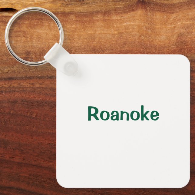Create Your Own Metal Square Keychain (Front)
