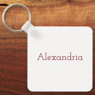 Create Your Own Metal Square Keychain