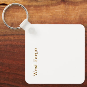 Create Your Own Metal Square Keychain