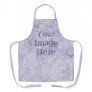 Create Your Own Metalic Purple Faux Glitter Marble Apron