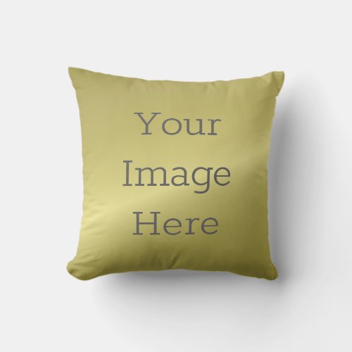 Create Your Own Metallic Antique Brass Faux Foil Throw Pillow