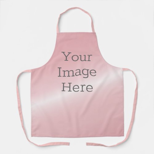 Create Your Own Metallic Blush Pink Faux Foil Apron