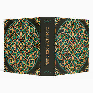 Create Your Own Metallic Copper Celtic Knotwork 3 Ring Binder