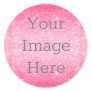 Create Your Own Metallic Hot Pink Glitter Dust Classic Round Sticker