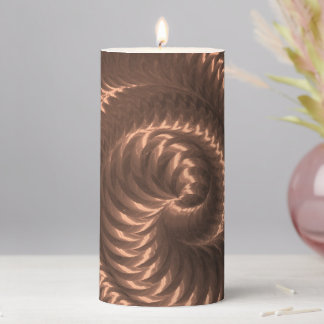 Create Your Own - Metallic Spiral - Copper Pillar Candle