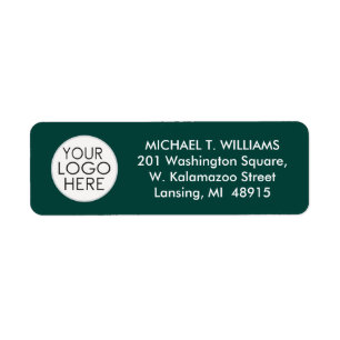 Create Your Own Michigan State Return Address Label