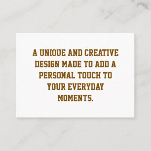 Create Your Own Mighty 3.5" x 2.5" Business Card