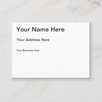 Create Your Own Mighty 3.5" X 2.5" Business Cards by zazzle_templates at Zazzle
