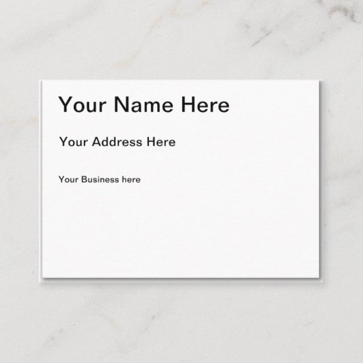 Customizable Chubby Business Card