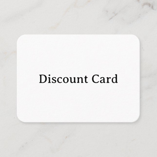 Create Your Own Mighty Rounded 3.5" x 2.5" Discount Card (Front)