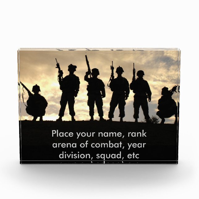 Create Your Own Military Service Award (Front)