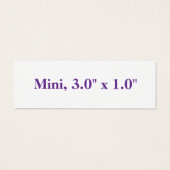 Create Your Own  Mini 3.0" x 1.0"   (Back)