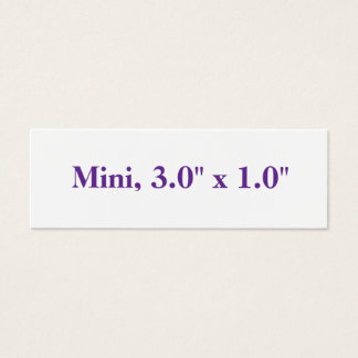 Create Your Own Mini 3.0" x 1.0"