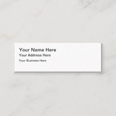 Create Your Own Mini Matte Business Cards at Zazzle