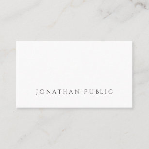 Create Your Own Minimalist Beautiful Plain Luxury Business Card