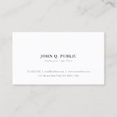 Graphic Design Classic Frame Plain Business Card | Zazzle