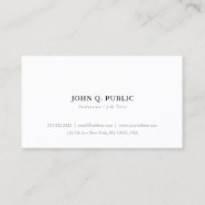 Create Your Own Minimalist Modern Elegant Simple Business Card at Zazzle