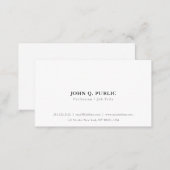 Create Your Own Minimalist Simple Modern Elegant Business Card (Front/Back)