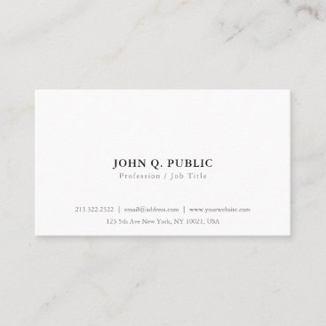 Create Your Own Minimalist Simple Modern Elegant Business Card
