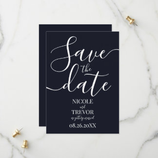 Create Your Own Minimalist Solid Color Wedding Save The Date